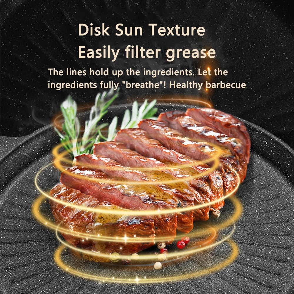 IronChef Pro - Multi-functional Non-Stick Round BBQ Grill Pan