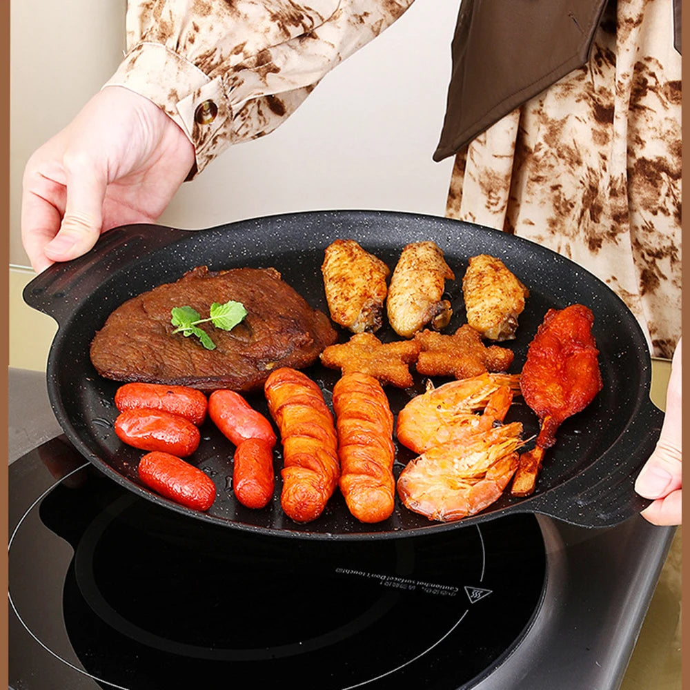 IronChef Pro - Multi-functional Non-Stick Round BBQ Grill Pan